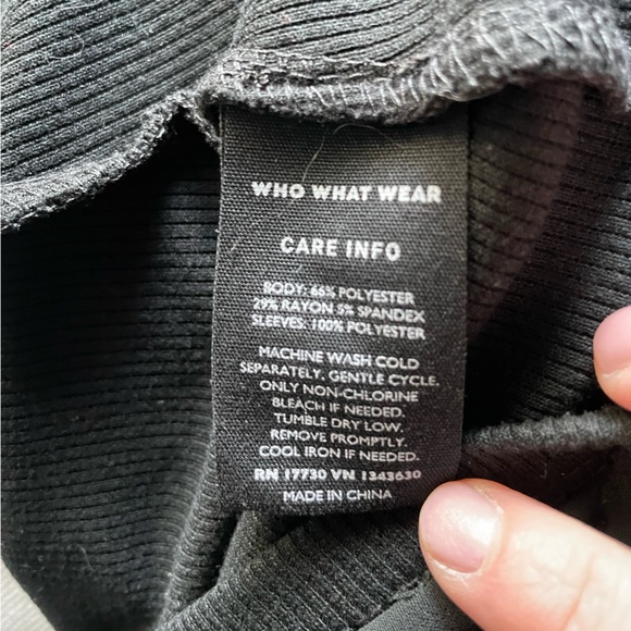 Who What Wear Ribbed Top - Picture 4 of 5